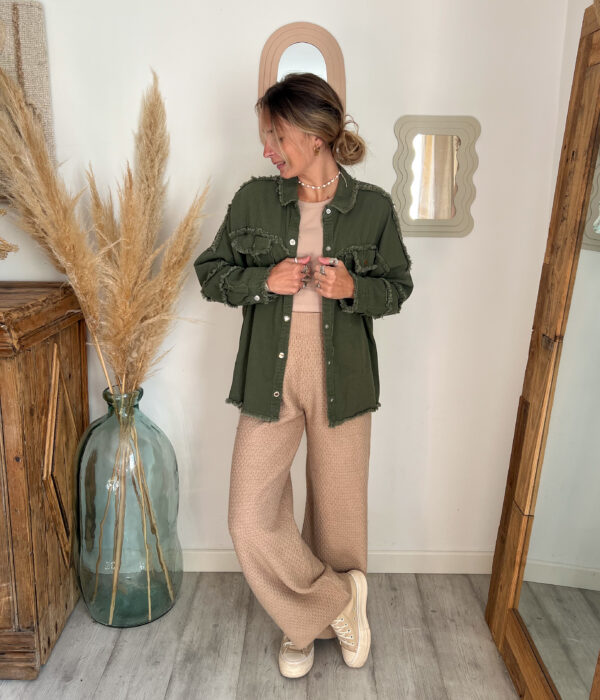 pantalon maille surchemise macrame