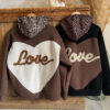 veste femme bomber love coeur