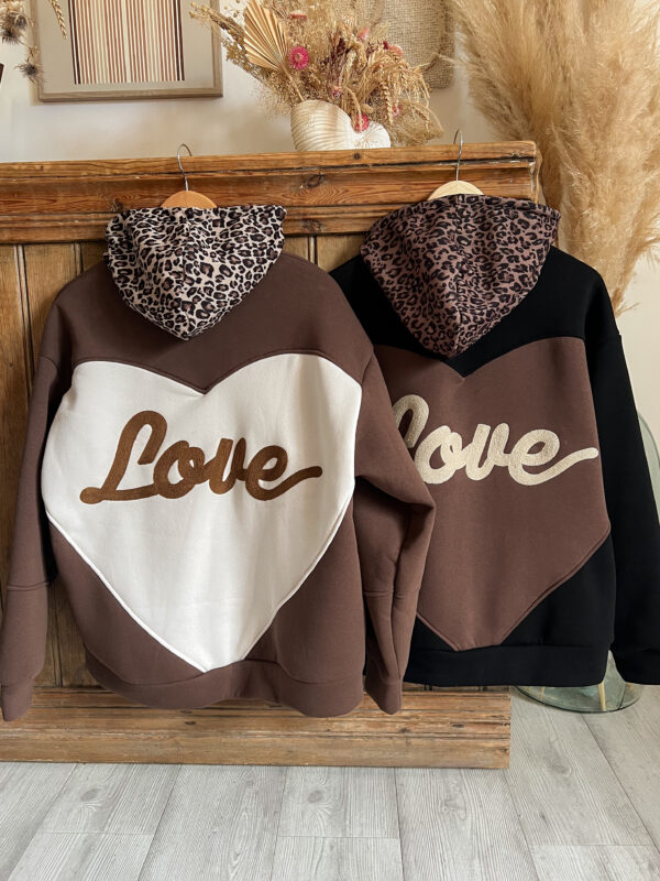 veste femme bomber love coeur