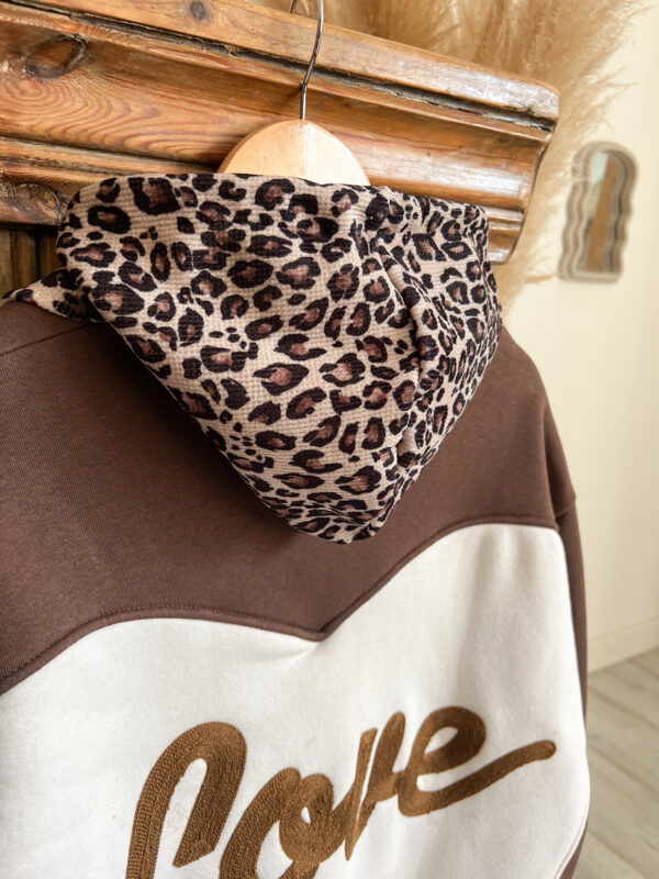 veste love bomber femme chocolat oversize