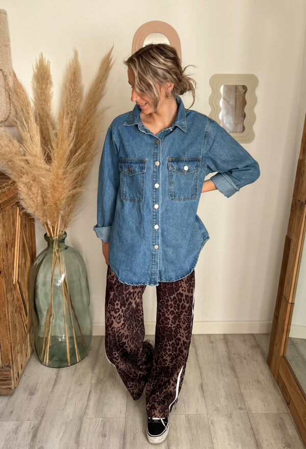 surchemise jean femme loose