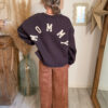 sweat-shirt mommy femme chocolat