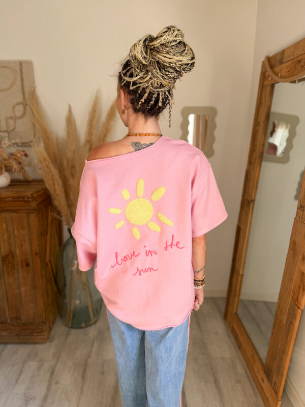 Sweat-shirt femme soleil