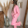 ensemble pantalon femme rose cœur
