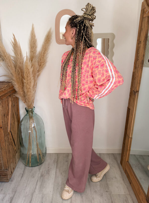 sweat femme léopard oversize