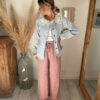 veste surchemise femme Denis col dentelle crochet