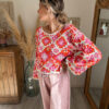 haut femme crochet coloré
