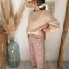 pantalon leopard femme ballon rose